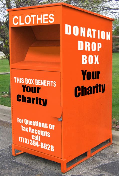 clothes donation metal box|clothes donation boxes near me.